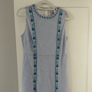 Vineyard Vines Pop Embroidered Shift Dress NWT
